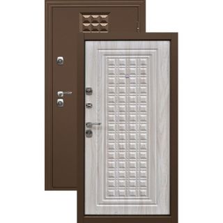 Дверь металлическая, стиль: квадрат, металл 1.5 мм