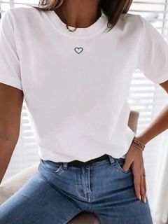 Комфортная женская футболка из высококачественного 100% хлопка