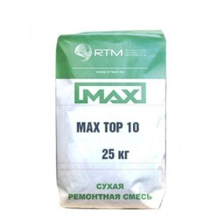 Мax Top 10. Сухая смесь для устройства тонкослойного высокопрочного бетонного покрытия