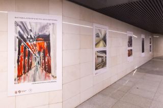 Выставка картин, запечатлевших величие Большой кольцевой линии метро, открылась в Москве