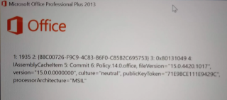 Ошибка при установке Microsoft Office
