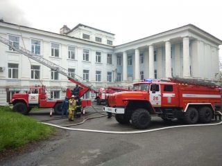 Пожар в больнице в городе Партизанское в Приморье локализовали