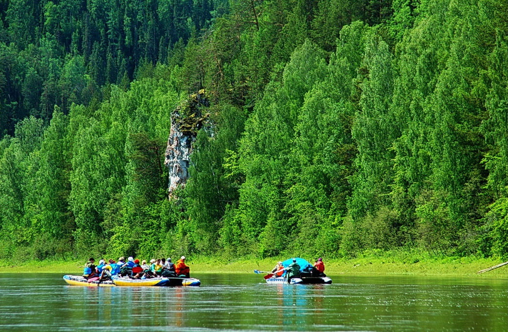 Сплав по реке фото