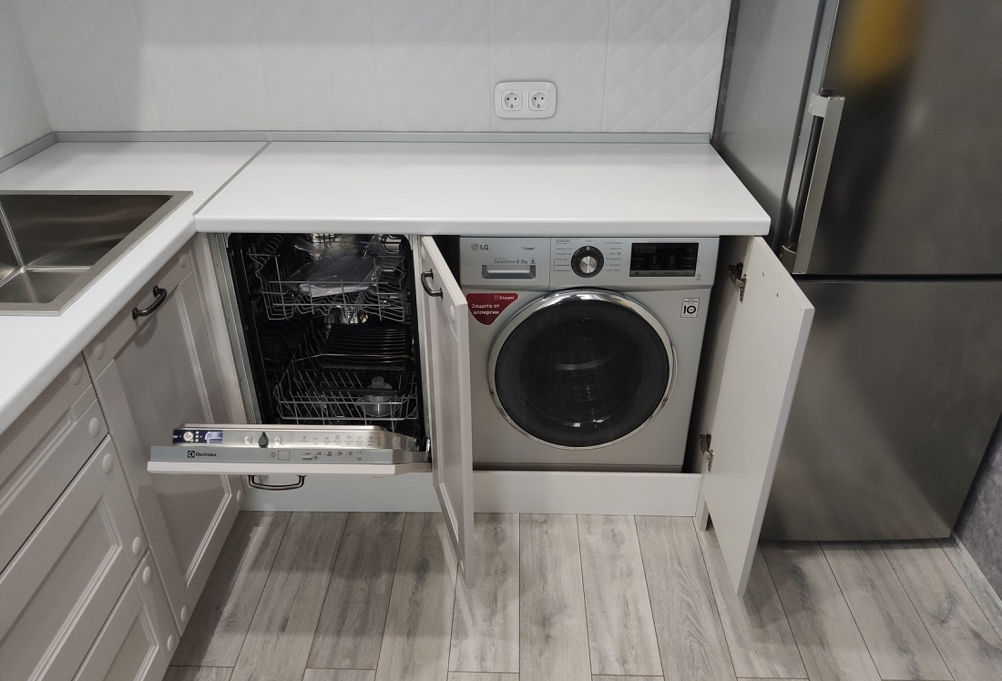 шкаф для встройки стиральной машины